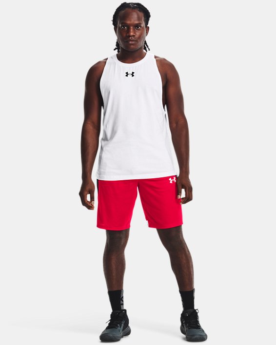 Men's UA Baseline 10" Shorts, Red, pdpMainDesktop image number 2